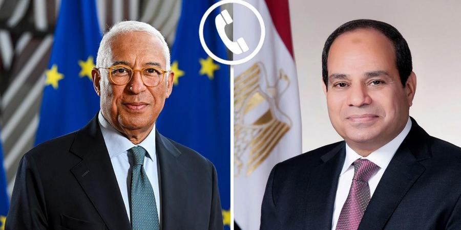 الرئيس السيسي ورئيس المجلس الأوروبي يؤكدان رفض محاولات تصفية القضية الفلسطينية أو تهجير الفلسطينيين - ايجي سبورت